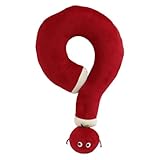 Question Mark Pillow, Plush Travel Pillow, Comfortable Neck Pillow, Unique Pillow Design, Soft Plush Pillow, Travel Pillow Toy, Family Travel Gift, Neck Rest Cushion, Plushie Travel Pillow, Cozy Trave