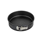 Zenker Springform Ø 26 cm BLACK METALLIC, Backform mit Antihaftbeschichtung, runde Kuchenform mit Flachboden (Farbe: Schwarz), Menge: 1 Stück