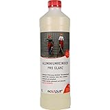 NOVADUR Aluminiumreiniger Pro Glanz 1000 ml Flasche entfernung von Fett, Schmutz, Kalk, Rost, Oxydation und Korrosion