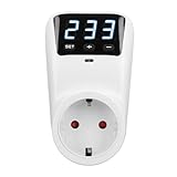 CHEOTIME Überspannungsschutz, Wandmontage-Spannungsreglerschutz Für Haushaltsgeräte, Spannungsabfall, 230 V, 16 A, 3680 Watt, LED-Bildschirm
