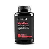 VigoriZen mit Schwarzer Maca, Tribulus terrestris, L-Arginin, Ginseng, Zink und Vitamin B6 – Formel für Männliche Vitalität und Testosteron – 120 Vegane Kapseln – Zenement