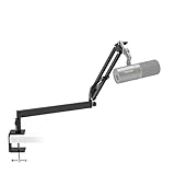 Mikrofon Arm Niedrig Profil, TONOR Low Microphone Boom Arm Auf/Ab voll verstellbar für Gaming Podcasting, Mikrofonarm Ständer Halterung mit hoher Kompatibilität, T20LP