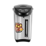 Durchlauferhitzer Dispender 750W 4.2L, Wasserspender LC Display, Thermoskanne Isolationstemperatur 92–95 °C Edelstahl Heißwasserspender Wasserkoche für Schule, Zuhause, Büro