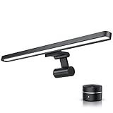 CSL - Screenbar LED USB Monitorlampe Bildschirmlampe Lichtleiste, Lightbar mit Fernbedienung, Monitor Lampe, dimmbare Helligkeit, 3 Farbtemperaturen 3000-5700K, Augenpflege Augenschonend, schwenkbar