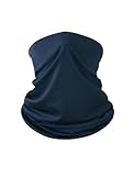 Weardear Schlauchschal Herren Winddicht Multifunktionstuch Halswärmer Warm Winter Halstuch Neckwarmer für Outdoor Atmungsaktiv Jogging Navyblau M