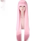 JGZGCG Anime Darling in The FRANXX Code002 Cosplay Kostüm Rosa Perücke Teufelshörner Kopfschmuck Halloween Karneval Kostüm für Frauen