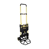STANLEY 2-in-1 klappbare Sackkarre & Transportwagen, Tragkraft 70/137 kg, SXWTD-FT585, Plattformwagen, Paketwagen, Abmessungen Plattform 134 x 44cm, Abmessungen Aluminiumplatte 39 x 29cm
