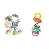 Playgro Plüschrassel Pferd Klipp Klapp Pferd mit Babyrasselball Super Shaker farbig