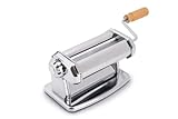 Imperia Sfogliatrice Classica. Nudelmaschine. 100% Made in Italy. Frischpastamaschine aus Stahl. Manuelle Teigausrollmaschine mit Kurbel. Erstellen Sie Ihren eigenen Teig.