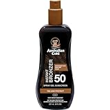 Australian Gold SPF 50 Spray Gel + Bronzer, 237 ml