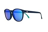 Surf Monkey Polarisierte Sonnenbrille für Damen und Herren, UV400, BPA-frei, Schwarz/Blau