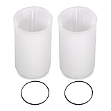 Jonikuper Schwimmbad-Umwälzpumpensieb mit O-Ring Ersatzteil für SPS25 SPS50 SPS75 SPS100 74 mm Durchmesser oben (2 Stück)