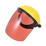 TEHAUX Leichter Schweiß schutzschirm Vollgesichtsschutz Staub Spritzschutz Hohe Sichtbarkeit Sicherheitsgesichtsschutz für Heimwerker und Bauarbeiten