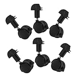 ROMISBABA 6 Stück Lenkrollen für Katzenkäfige Kompatibel Schwereinsatz Leicht Montierbar für Katzen Hundetransportkäfige Mobilität und Flexible Anpassung im Zuhause