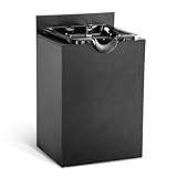 BarberPub Professionelle Waschtisch mit Rückwärtswaschbecken Rückwärtswaschanlage ohne Stuhl Friseurwaschplatz Saloneinrichtung 7134