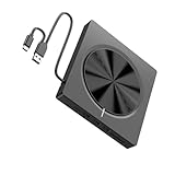 Oxxggkao Externe Laufwerke, USB 3.0-CD Brenner vom Typ C mit 4 USB Anschlüssen und SDTF Kartensteckplätzen für optische Laufwerke vom Typ C in Laptops und PCs