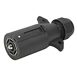 7-Wege-Anhängeranschluss, wasserdichter 7-poliger Kabeladapter mit Abnehmbarer Hardware für zuverlässige Anhängerkupplung