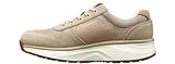 JOYA Dynamo Zip W Beige II, Damensneaker in stilvollem Look aus Veloursleder, für Bequeme Bewegung im Alltag, komfortable Damenschuhe, beige, 38 1/3