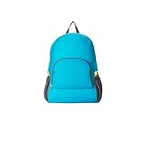 Inzopo 20L-25L Faltbarer Rucksack Ultraleichter Faltbarer Rucksack Packbarer Wanderrucksack Tragbarer Wasserbeständiger Tagesrucksack Tasche Wanderrucksack - Blau, blau, 20-25L