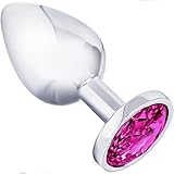 Anal Plug für Frauen – Edelstahl Butt Plug mit Rosa...