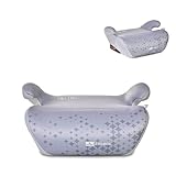 Lorelli Cosmos Kindersitzerhöhung Isofix 125 bis 150 cm (6-12 Jahre) Norm R129, Autositzerhöhung, tragbare Sitzerhöhung, Kindersitz, Autositz Erhöhungen für Kinder (Grau)