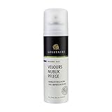 SOLITAIRE Velours Nubukpflege Spray 200 ml Farbauffrischung und Imprägnierung für alle Rauleder (Velours-, Nubuk- und Wildleder) sowie Textilien Farbe blau