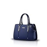 Nicole&Doris New Präge Mode Wilde Reisetaschen Mädchen-Schule-Taschen Rucksäcke PU-Leder-Handtasche blau