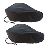 GOOHOCHY 2 Stück Teiliges Wasserdichtes Fahrradsattel Regenschutzset mit Elastischen Bändern Flexibler Verschleißfester Sattelüberzug Passend für Fahrräder für Outdoor Schutz und Mobilität