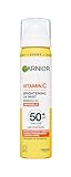 Garnier Vitamin C Leuchtender unsichtbarer UV Nebel für Make-up mit SPF50+ und Vitamin C, 75ml