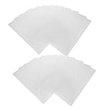 DIRBAK Schrumpffolien zum Selbermachen, Bastelset, 20 Stück, 0,3 mm, durchscheinendes BOPS-Material für handbemalte Schlüsselanhänger-Kunstprojekte