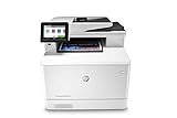 HP Color LaserJet Pro M479dw (W1A77A) - Farb-Multifunktionsdrucker: Drucken, A4, Scannen, Kopieren (Farbe; Duplex; bis zu 27 S./Min.; USB 2.0; Gigabit Ethernet; Wi-Fi), Grau-Weiß