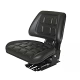 Traktorsitz Schleppersitz ECO – Gefederter Sitz, 5-fache...