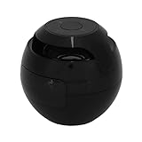 Shipenophy Tragbarer Bluetooth-Lautsprecher, Bluetooth-Wecker-Lautsprecher, empfindlicher bunter hierarchischer Soundeffekt für den Haushalt(Schwarz)