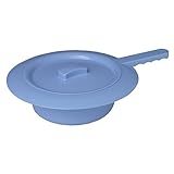 Behrend Steckbecken Bettpfanne Stechbecken Kunststoff, autoklavierbar, Deckel, 31cm blau