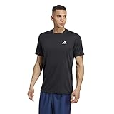 adidas Herren Train Essentials Training Tee, Black/White, L