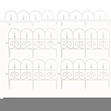 Gartenzaun, Gartenzaun, 6 Paneele für Gartenzaun, Rasendekoration mit Gartenzaun, flexibel, witterungsbeständig