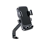 THOMIX Motorrad Handyhalter für Kawasaki Ninja 500 2005-2024, 720° Drehbar Anti Shake Stoßdämpfender Smartphone Halterung, Lenker Halter, Handyhalterung Motorrad Zubehör,B Rearview Mirror