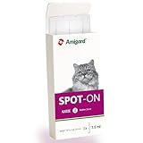 Amigard Spot-On 3er Pack für Katzen, gegen Zecken und Flöhe, 3X 1 Monat Schutz, pflanzliche Wirkstoffe, ohne Parfüm und Konservierungsmittel, vegan