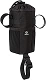 AGU Snack-Pack Fahrrad Rahmentasche, 1L Rahmentasche Fahrrad für Bikepacking, Wasserabweisend, Reflektierend Polyester, Einfache Montage, 100% Recyceltes Polyester - Schwarz