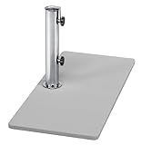 Schneider Balkonschirmständer Stahl, 24 Kg, Silbergrau