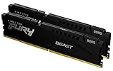Kingston FURY Beast Schwarz DDR5 32GB (2x16GB) 5200MT/s CL40 DIMM Desktop Gaming Speicher Kit mit 2 - KF552C40BBK2-32