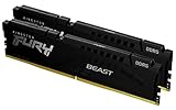 Kingston FURY Beast Schwarz DDR5 32GB (2x16GB) 6000MT/s DDR5 CL36 DIMM Desktop Gaming Speicher Kit mit 2 - KF560C36BBEK2-32