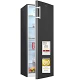 Exquisit Vollraumkühlschrank, 242 Liter, 5 Ablagen, LED-Beleuchtung, Temperaturregler, 55 cm Breite, KS5320-V-H-040E inoxlook-az