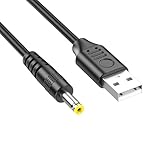 Lodoot USB auf DC 5 V Stromkabel, USB auf DC 5 V, Ladekabel für Lampe, Lüfter, Lautsprecher, Router, mehrere Größen, 5521 5525 35135 4017 Ladekabel