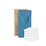 LastTissue® Taschentücher Box - Umweltfreundlich Wiederverwendbare Bio Taschentücher aus Baumwolle (Blau)