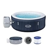 Bestway® Lay-Z-SPA® Energiespar-Whirlpool Miami AirJet™ für 4 Personen Ø 180 x 66 cm, Dunkelblau