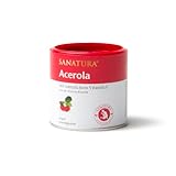 Sanatura Acerola – 100 g Acerola Pulver – natürliches Vitamin C hochdosiert – aus der Acerolakirsche – einfache Anwendung – sehr ergiebig – vegan