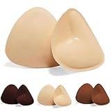 IRXELO Monoka Push Up Pads, Monoka´s Pushpads Doppelseitig Klebende Pushup Nippelcover, Klebe BH Push Up (C-D-Körbchen,Beige)