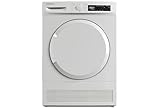 Daewoo T8CT1W0DE Kondenstrockner Frontlader, G, 8 kg, 15 Programme mit 12 Min.-Kurzprogramm, Startzeitvorwahl, LED-Trommelbeleuchtung, Weiß