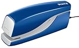 Leitz Elektrisches Büroheftgerät für 10 Blatt, Netzbetrieb, Inkl. Heftklammern, Blau, NeXXt-Serie, 55320035